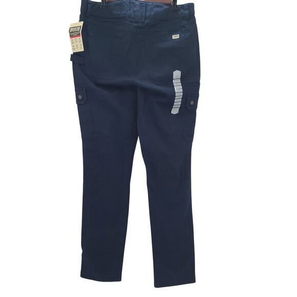 Duluth Women’s DuluthFlex Fire Hose Slim Leg Cargo Pant Navy work wear Utility - Picture 2 of 16